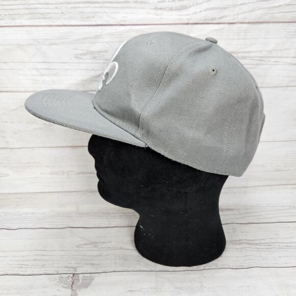 New Orleans Fleur De Lis Snapback Hat Gray Embroidered - Picture 2 of 7
